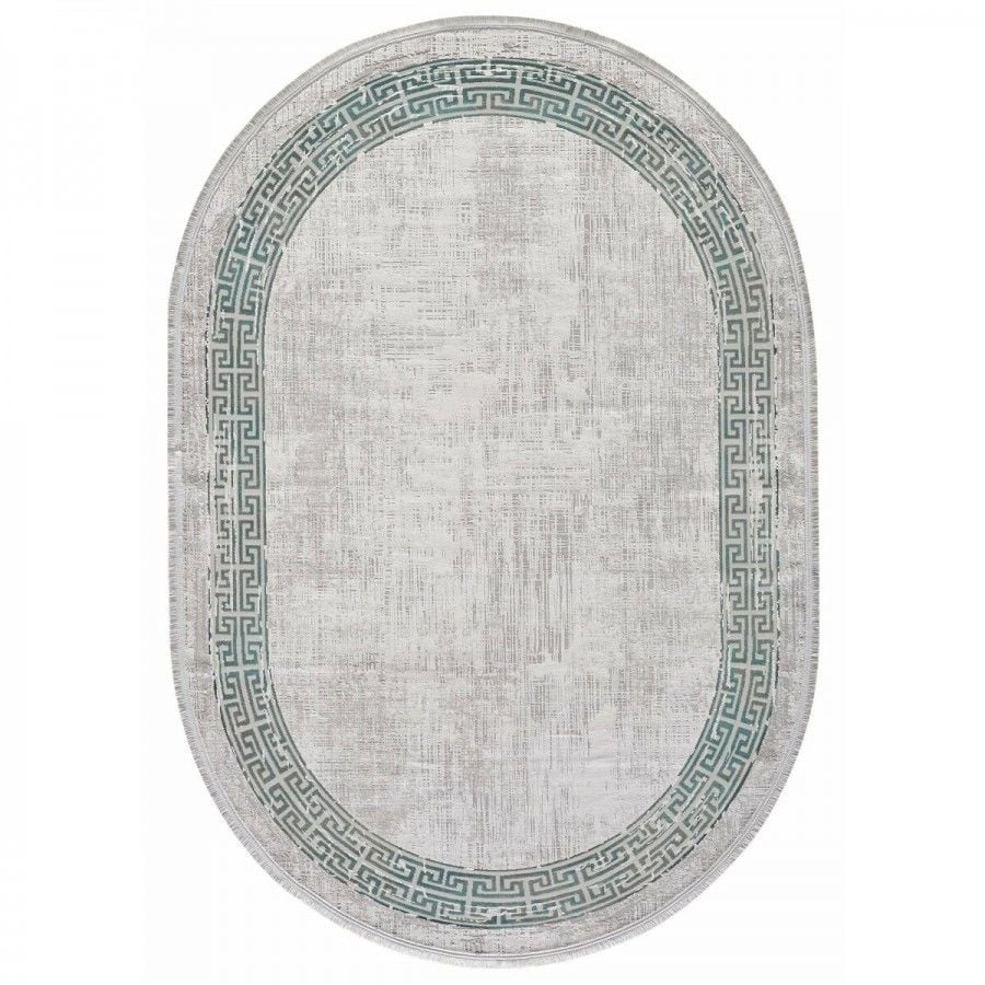 Gümüşsuyu Halı Black & Brown 11298 - Yeşil Oval