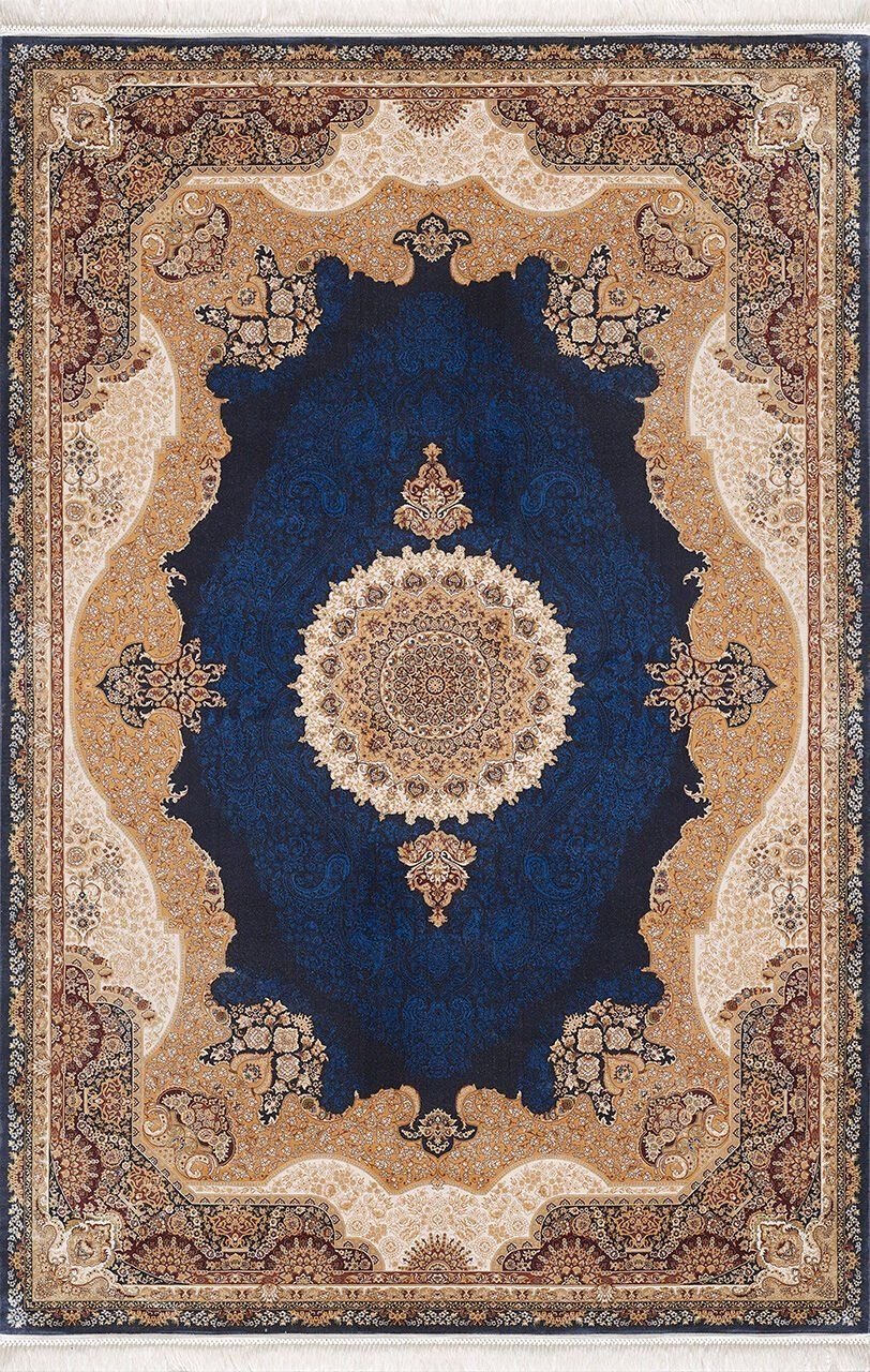 Artemis Halı Silk 5211C Krem Lacivert