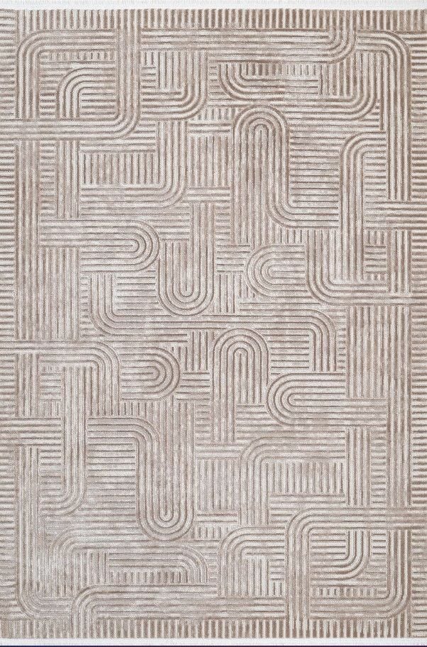 eHalıcım Lily LA15A Modern Oturma Odası Akrilik Kolay Temizlenebilir Halı