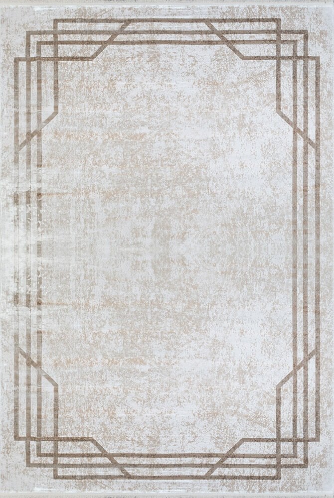 Artemis Halı Art Deko Y1008C Yumuşak Dokulu Yüksek Kaliteli Çerçeveli Modern Şık Halı