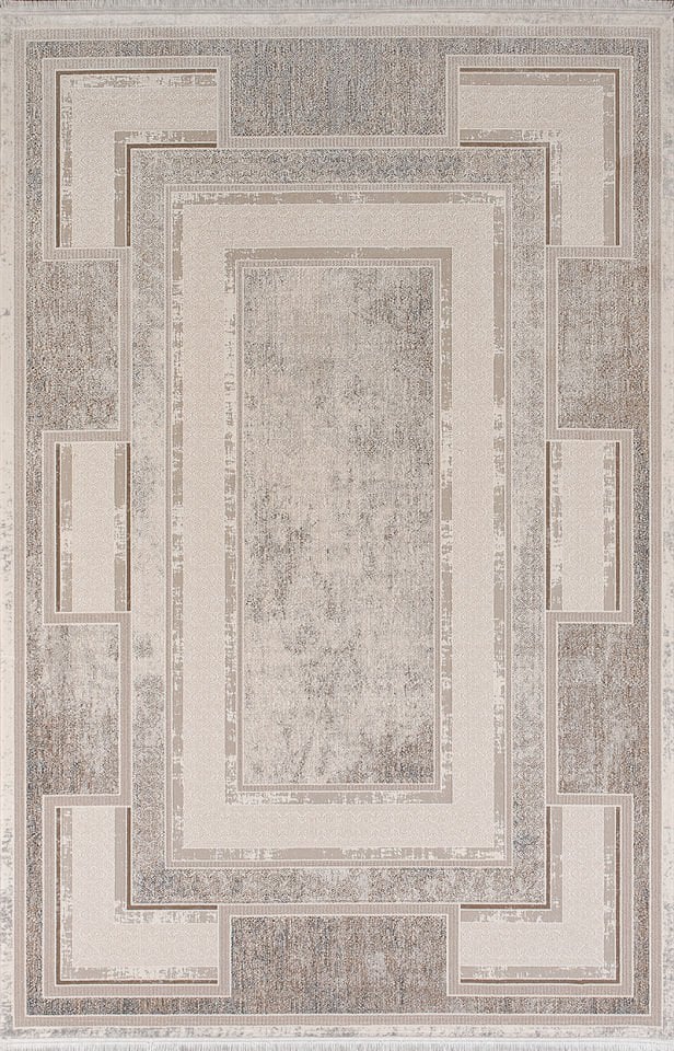 Royal Halı Vintage VH04A Bej Krem Akrilik Yumuşak Dokulu Modern Eskitme Halı