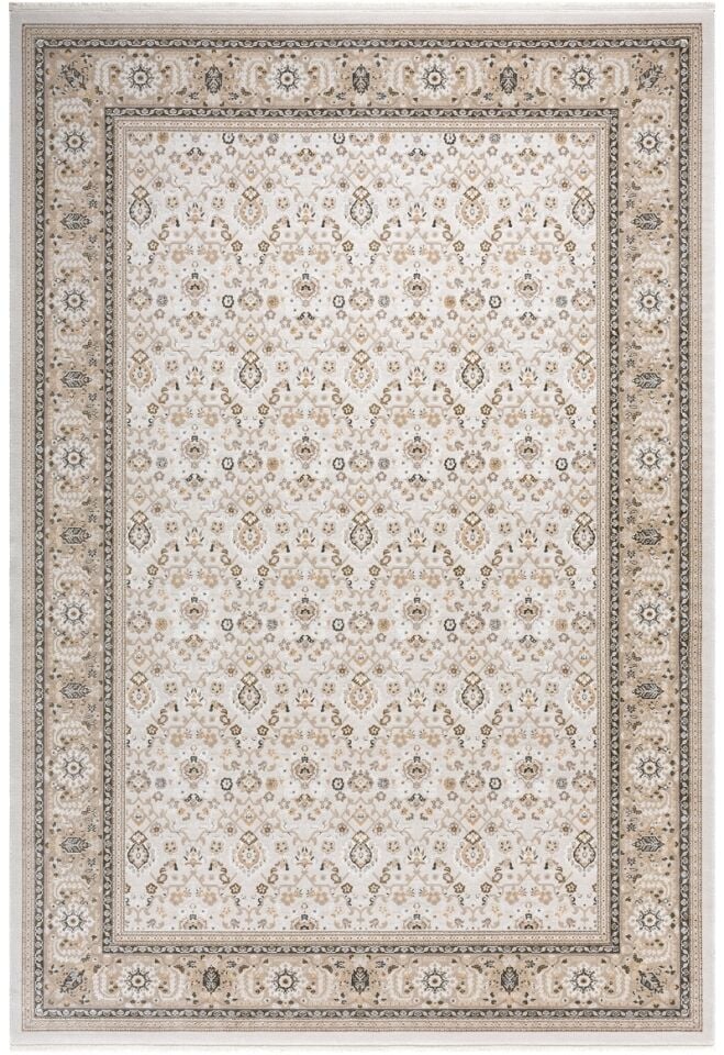 Elexus Halı Woolly 4133 Krem Akrilik Viskon Yumuşak Dokulu Modern Halı