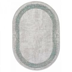 Gümüşsuyu Halı Black & Brown 11298 - Yeşil Oval