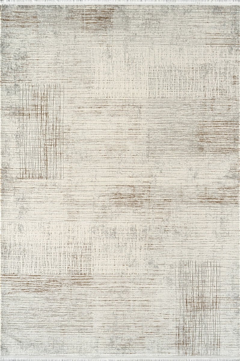 Royal Halı Vintage VH05A Kahve Krem Akrilik Yumuşak Dokulu Modern Eskitme Halı