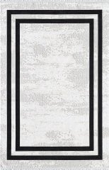 Pierre Cardin Halı Monet MT20B Siyah Gri Modern Desenli Şık Makine Dokuması Halı