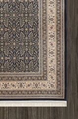 Artemis Halı Silk 5222B Kahve Viskon Çerçeveli Klasik Oturma Odası ve Salon Halısı