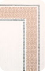 Nexus Halı Kanije 183 Bej Viskon Çerçeveli Dokuma Taban Saçaklı Halı