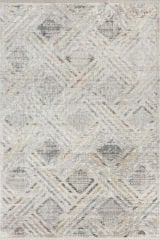 Sanat Halı Suare 3363 Gri Viskon Polyester Yumuşak Taban Yüksek Kalite Modern Şık Halı