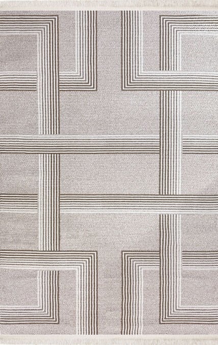 Nexus Halı Polo 677 Bej Modern Yumuşak Dokulu Oturma Odası Halısı