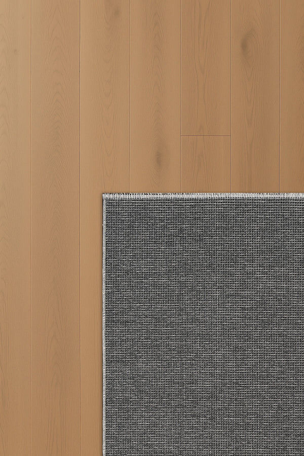 Atlas Halı Ecole QF03A Antrasit Gri Pamuk Akrilik Yumuşak Dokulu Kilim Halı