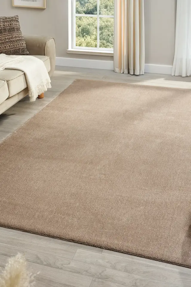 Seyran Halı Bali 4500 Vizon Yumuşak Dokulu Modern Halı