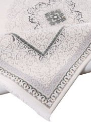 Nexus Halı Albina 5435 Gri Akrilik Çerçeveli Dokuma Taban Saçaklı Şık Halı