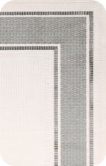 Nexus Halı Kanije 183 Gri Viskon Çerçeveli Dokuma Taban Saçaklı Halı
