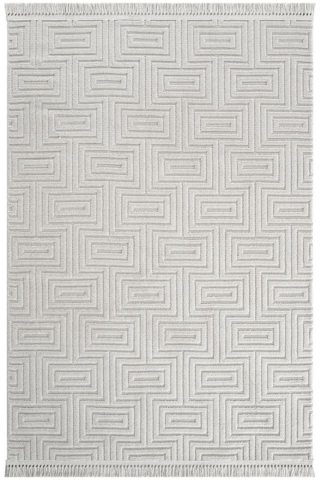 eHalıcım Ruby EH1550G Gri Kolay Temizlenen Hav Toz Vermez Etnik Halı