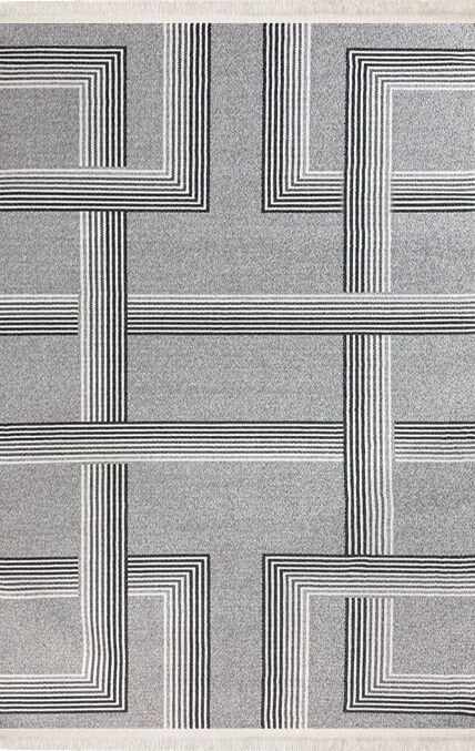 Nexus Halı Polo 677 Gri Modern Yumuşak Dokulu Oturma Odası Halısı