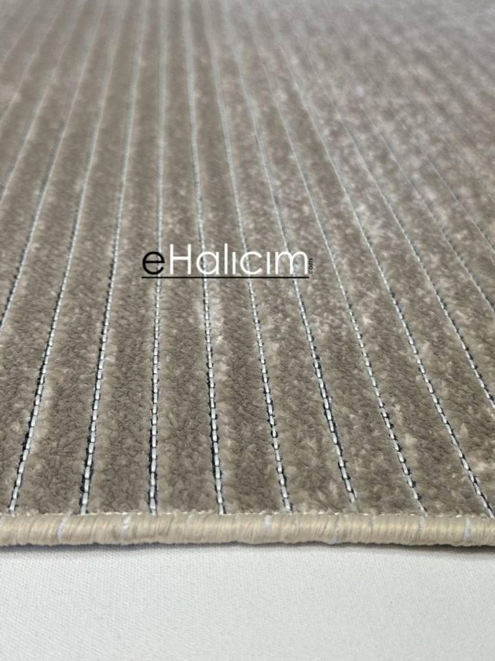 Luxess Halı Cool 404 Bej Pamuk Şönil Polyester Modern Yumuşak Dokulu Kilim