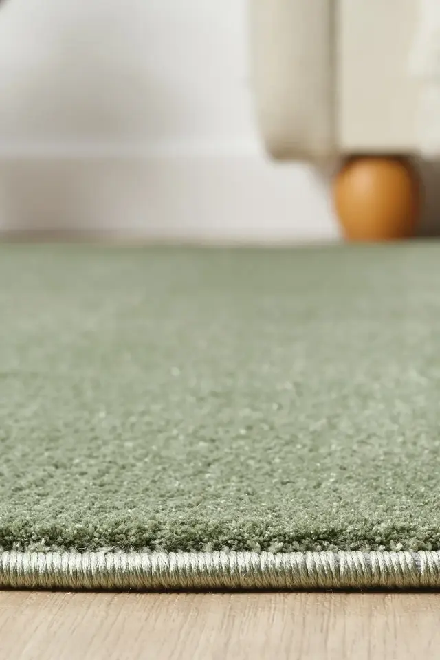 Seyran Halı Bali 4500 Yaşil Yumuşak Dokulu Modern Yolluk