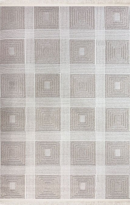 Nexus Halı Polo 679 Bej Modern Yumuşak Dokulu Oturma Odası Halısı