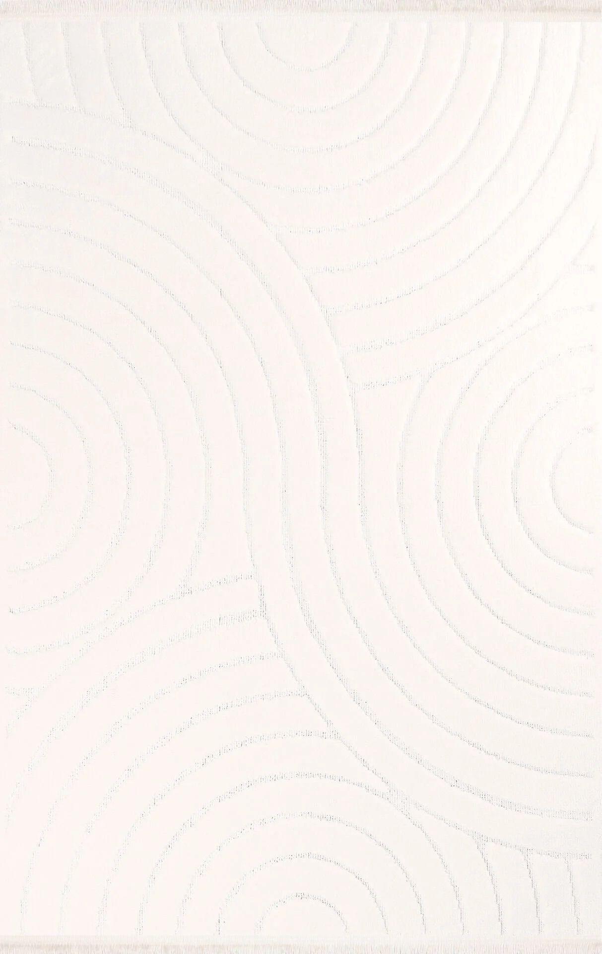 Nexus Halı Thalia 656 Krem Polyester Pamuk Atkı Taban Saçaklı Yumuşak Dokulu Halı