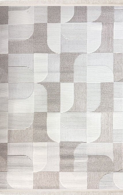 Nexus Halı Polo 681 Bej Modern Yumuşak Dokulu Oturma Odası Halısı