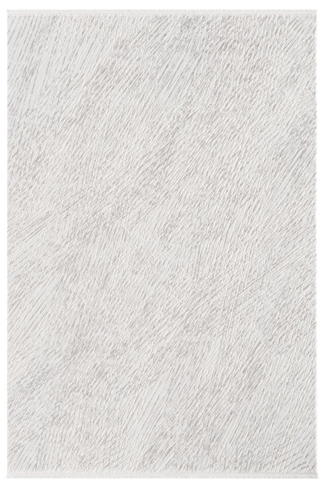 Seyran Halı Lima 0555 Gri Akrilik Pamuk Taban Modern Saçaklı Halı