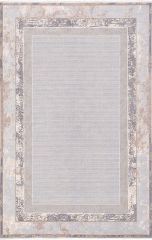 Artemis Halı Couture 0930A Bej Akrilik Viskon Çerçeveli Yumuşak Dokulu Şık Oturma Odası ve Salon Halısı