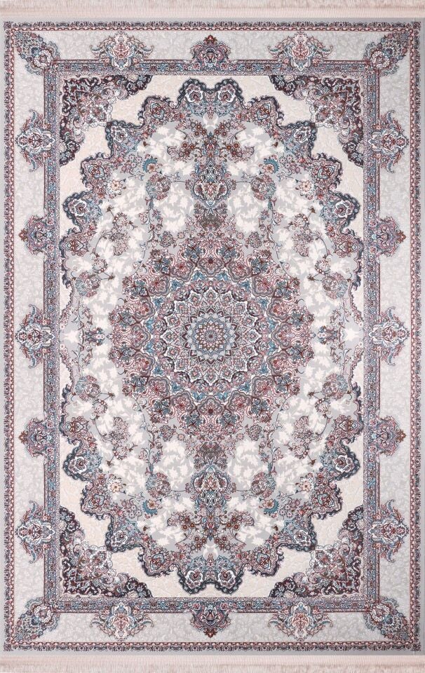 Nexus Halı Louvre 38562A Gri 100 Tarak Polyester İplik Çerçeveli Klasik Halı