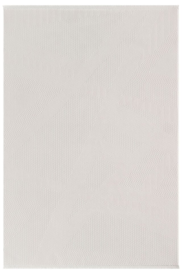 Seyran Halı Lima 0556 Krem Akrilik Pamuk Taban Modern Saçaklı Halı