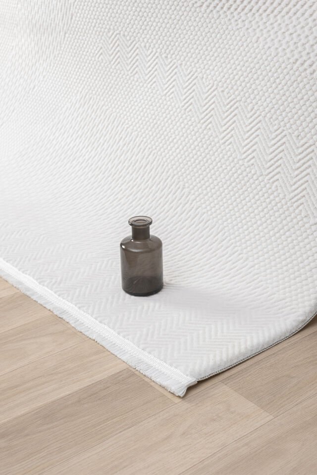 Seyran Halı Lima 0556 Krem Akrilik Pamuk Taban Modern Saçaklı Halı