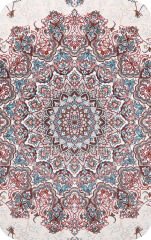 Nexus Halı Louvre 38562A Krem 100 Tarak Polyester İplik Çerçeveli Klasik Halı