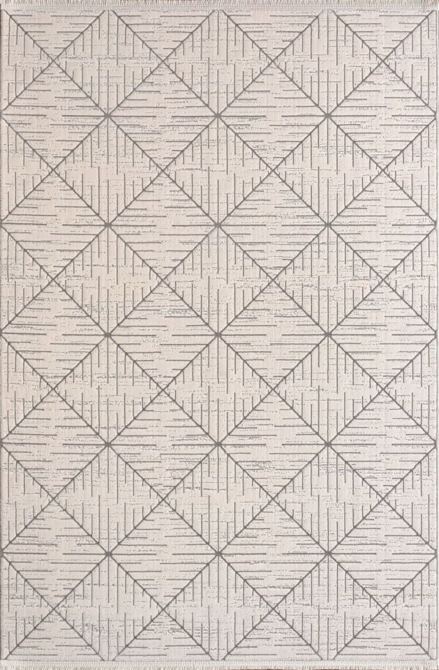 Artemis Halı Gina 03049B Krem Gri Yumuşak Dokulu Salon Koridor Mutfak Yatak Odası Halısı