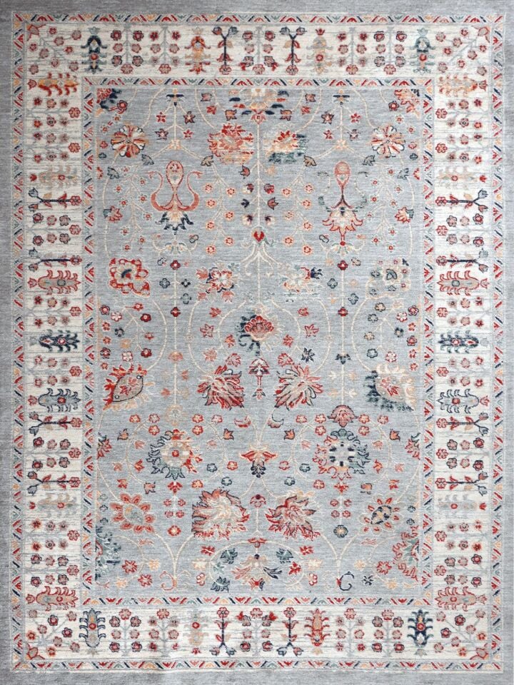 Nexus Halı Historia HST002 Etnik Desenli Çerçeveli Klasik Şık Yumuşak Dokulu Halı