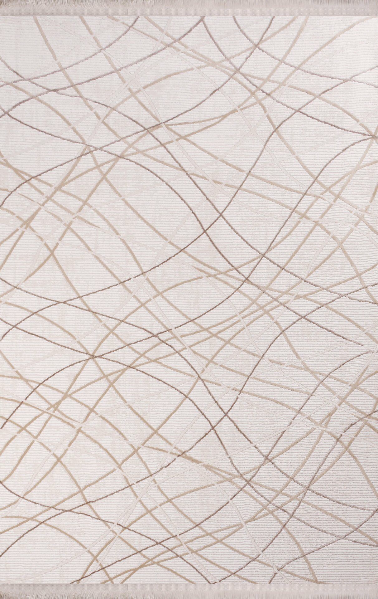 Nexus Halı Melange 3904 Bej Polyester Saçaklı Yüksek Kalite Halı