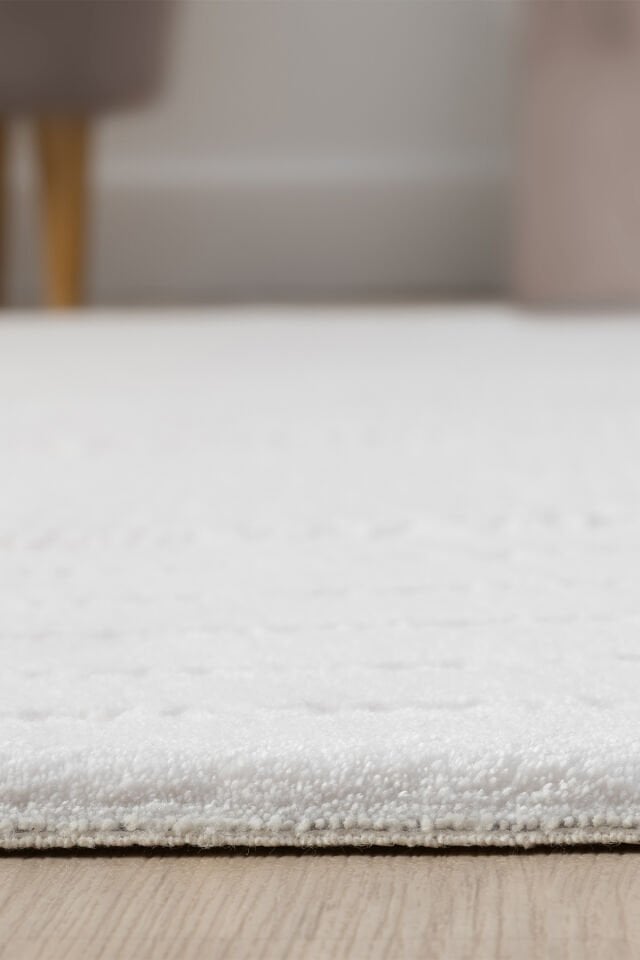 Seyran Halı Lima 0558 Krem Akrilik Pamuk Taban Modern Saçaklı Halı