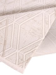 Nexus Halı Melange 4181 Krem Polyester Saçaklı Yüksek Kalite Halı