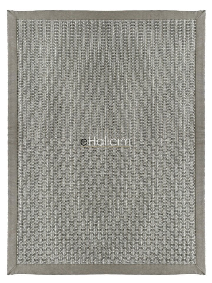 eHalıcım Bombay 666 Krem Temizlenir Hav Tozu Vermeyen Bordürlü Balık Sırtı Sisal Halı