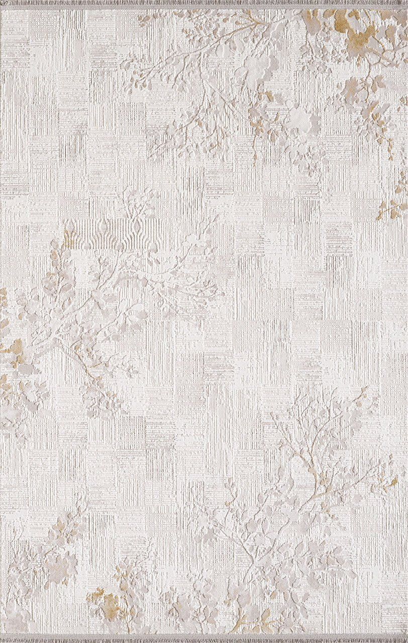 Artemis Halı Artex 2506B Krem Kahve Akrilik Dokuma Taban Modern Şık Oturma Odası ve Salon Halısı