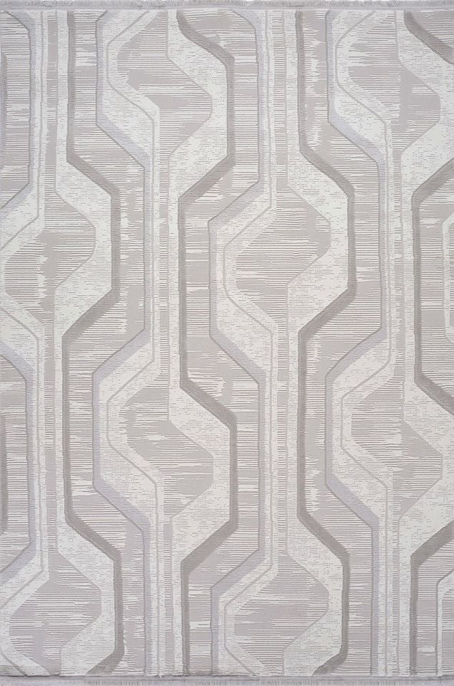 Artemis Halı Karizma 2819E Gri Beyaz Polyester Oturma Odası ve Salon Halısı