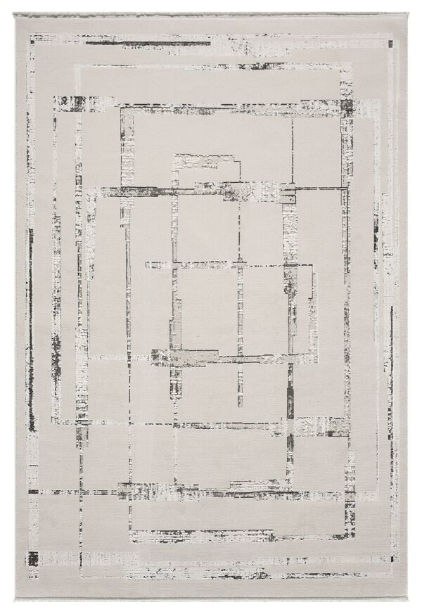 Sanat Halı Cover 4078 Gri Modern Şık Yumuşak Dokulu Salon ve Oturma Odası Halısı