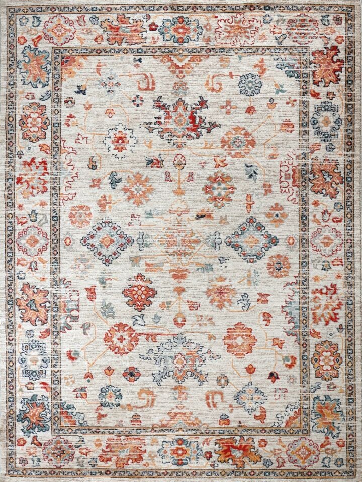 Nexus Halı Historia HST006 Etnik Desenli Çerçeveli Klasik Şık Yumuşak Dokulu Halı