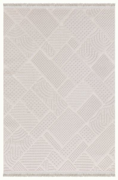 Luxess Halı Mood 1119 Krem Polipropilen Modern Şık Saçaklı Yüksek Kaliteli Halı