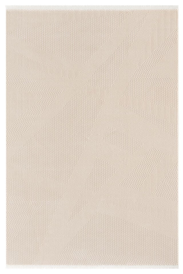 Seyran Halı Lima 0556 Bej Akrilik Pamuk Taban Modern Saçaklı Halı