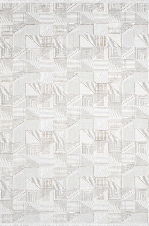 Atlas Halı Hermes HU02A Kahve Bej Yumuşak Dokulu Akrilik Ile Üretilen Makine Dokuması Lazer Kesim Halı