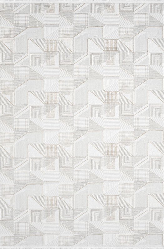 Atlas Halı Hermes HU02A Kahve Bej Yumuşak Dokulu Akrilik Ile Üretilen Makine Dokuması Lazer Kesim Halı