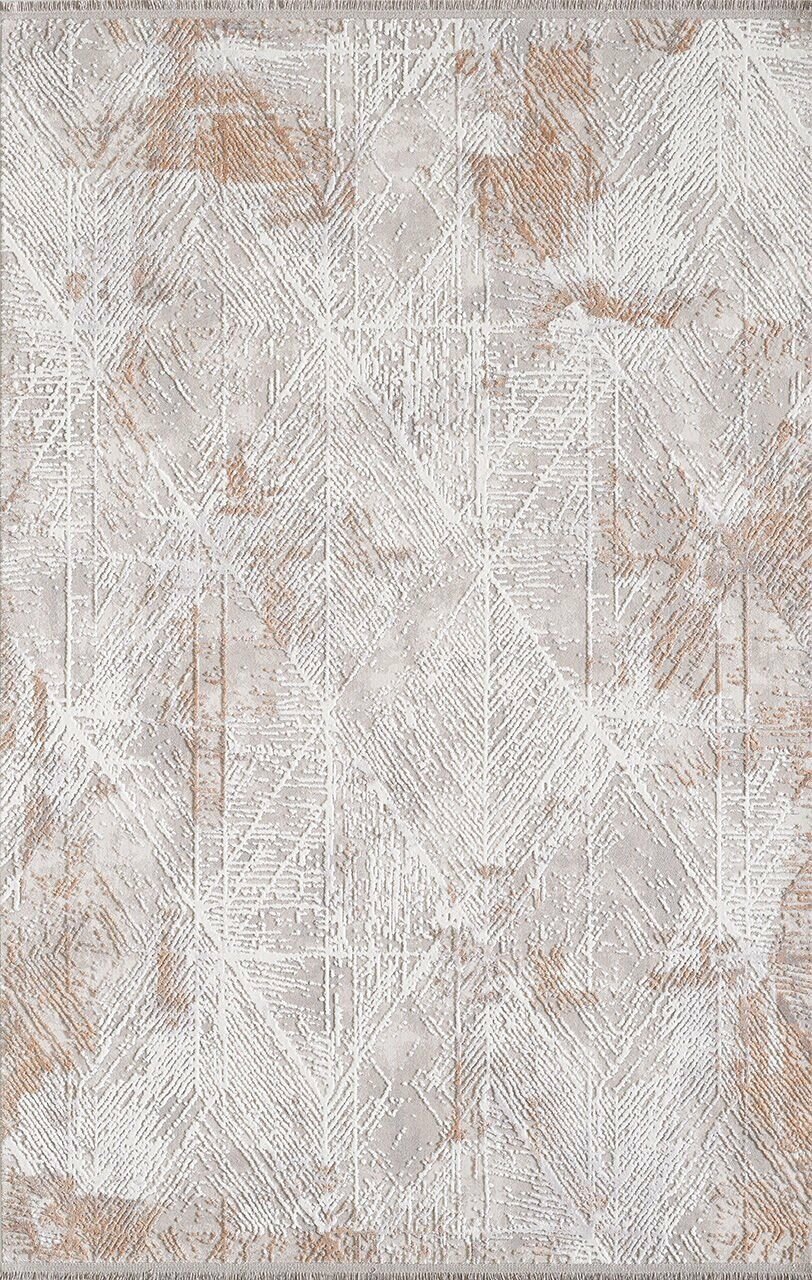 Artemis Halı Artex 2509B Krem Bordo Akrilik Dokuma Taban Modern Şık Oturma Odası ve Salon Halısı