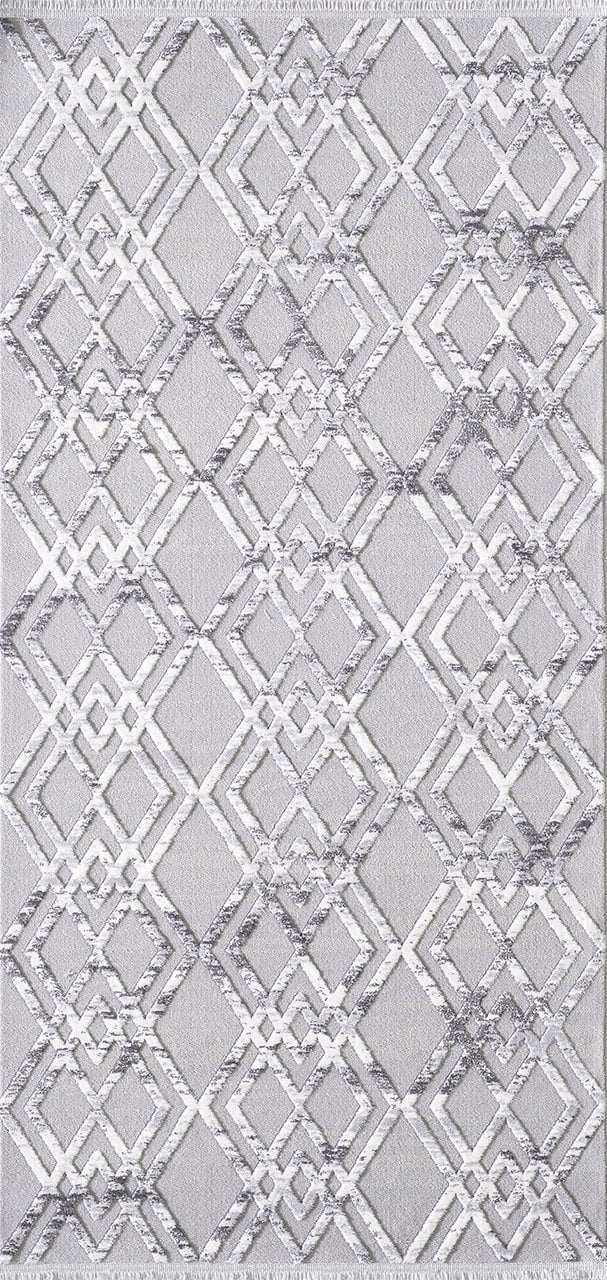 Artemis Halı Samoa 6440A Gri Krem Akrilik Modern Oturma Odası ve Salon Halısı