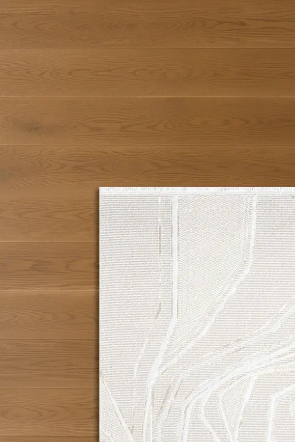 Atlas Halı Hermes HU03A Kahve Bej Yumuşak Dokulu Akrilik Ile Üretilen Makine Dokuması Lazer Kesim Halı