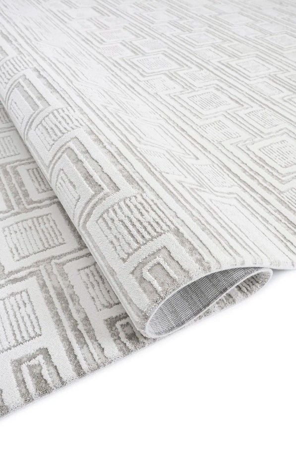 eHalıcım Lily LA17A Modern Oturma Odası Akrilik Kolay Temizlenebilir Halı