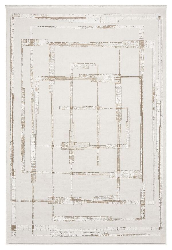 Sanat Halı Cover 4083 Bej Modern Şık Yumuşak Dokulu Salon ve Oturma Odası Halısı