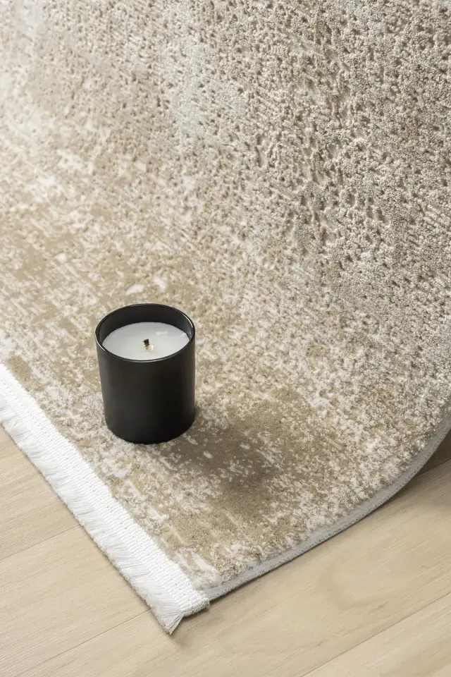 Seyran Halı Evita 6001 Vizon Akrilik Yumuşak Doku Yüksek Kalite Modern Şık Halı